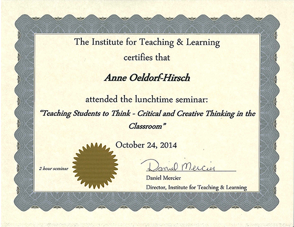 certificate: teaching_students_to_think